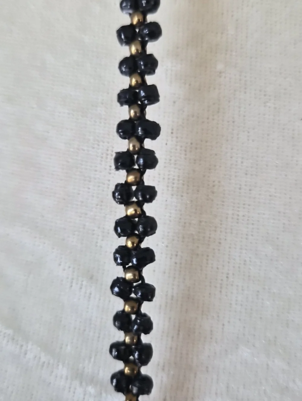 Noonday Collection Onyx Lariat Tassel Wrap Necklace Belt
